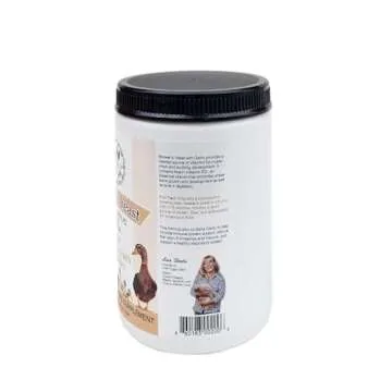 Fresh Eggs Daily Brewer's Yeast with Garlic Powder and Niacin for Ducks Ducklings Feed Supplement Vitamins for Backyard Chickens 1LB