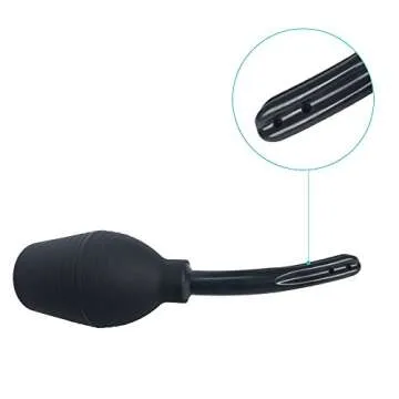 Abyclean Anal Douche Enema Bulb Vaginal Douche Enema Cleaner for Women’s or Man’s Health (310ml Black)