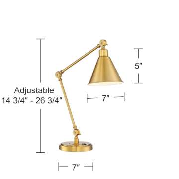 360 Lighting Wray Modern Desk Lamps Set with USB Ports