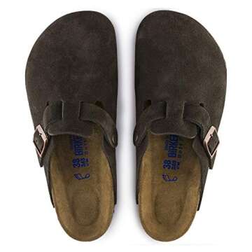 Birkenstock Men's Boston Soft Footbed Clogs, Mocha, Brown, 10-10.5 Women/8-8.5 Men