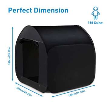 Cwsk Sensory Tent Calming Hideout for Kids with CPC Certification,Collapsible Portable Pop-Up Light-Out Blackout Quiet Corner Nest, Autism, SPD, ADHD & Improve Focus for Travel,Classroom,Bedroom
