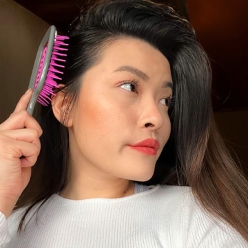 FHI HEAT Unbrush Wet Dry Detangling Hair Brush Lavender Grey