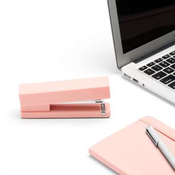 Poppin Stapler - The Original Modern Desk Stapler in Blush Pink