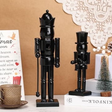 Traditional Wooden Nutcracker Christmas Decor Gift Set