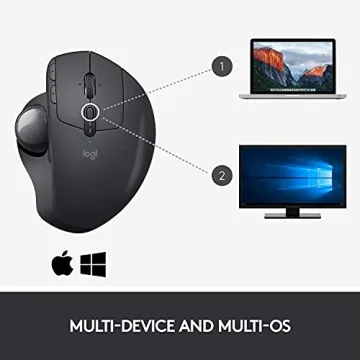 Logitech MX ERGO Wireless Trackball Mouse for Ergonomic Comfort