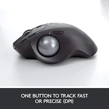 Logitech MX ERGO Wireless Trackball Mouse for Ergonomic Comfort