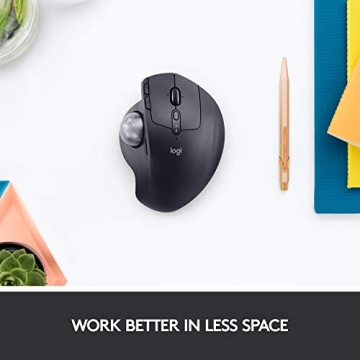 Logitech MX ERGO Wireless Trackball Mouse for Ergonomic Comfort