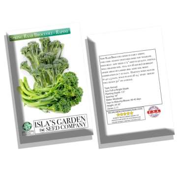 Spring Raab Rapini Broccoli Seeds - Quick Harvest Variety