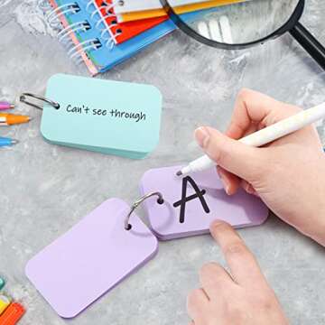 Koogel Multicolor Index Cards - 1,500 PCS for Study & Organization