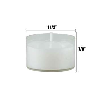 Stonebriar Unscented Tea Light Candles 192 Count
