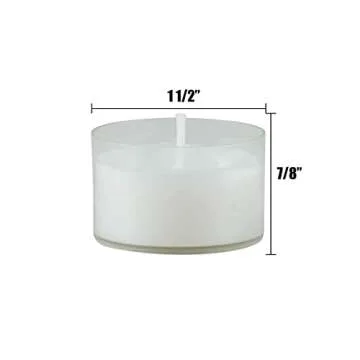 Stonebriar Unscented Tea Light Candles 192 Count