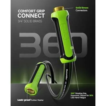 Lightweight RAINPOINT Garden Hose 50ft for Easy Use