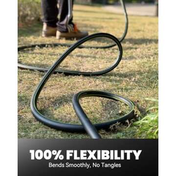 Lightweight RAINPOINT Garden Hose 50ft for Easy Use