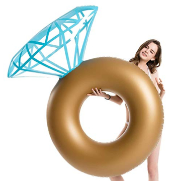 Jasonwell Inflatable Diamond Ring Pool Float Bachelorette Party