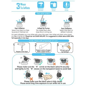 Jasonwell Inflatable Diamond Ring Pool Float Bachelorette Party