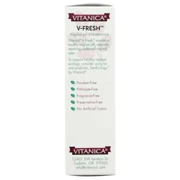 Vitanica V-Fresh Vaginal pH Support for Healthy Women