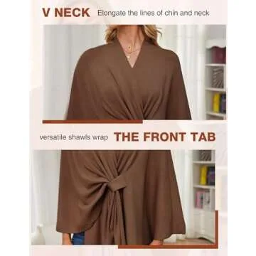 Elegant PULI Women's Shawl Wrap for All Occasions - Comfortable Design