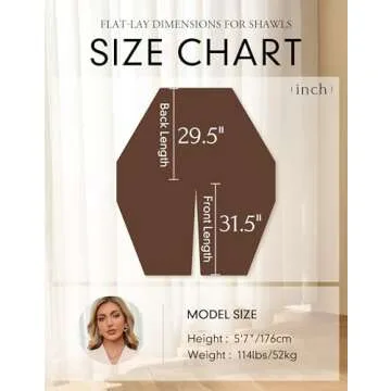 Elegant PULI Women's Shawl Wrap for All Occasions - Comfortable Design