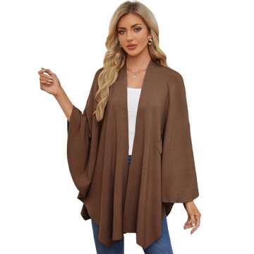 Elegant PULI Women's Shawl Wrap for All Occasions - Comfortable Design