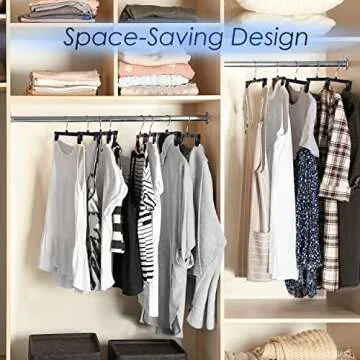 Hanger Central 30 Pack Slim Space Saving Hangers for Organizing