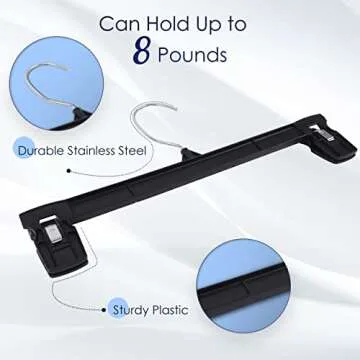 Hanger Central 30 Pack Slim Space Saving Hangers for Organizing