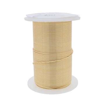 The Beadsmith Wire Elements 20-Gauge Lacquered Tarnish-Resistant Copper Wire for Jewelry Making, 15 ...