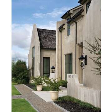 Hinkley Chapel Hill Extra Large Wall Mount Lantern in Museum Black - Durable Outdoor Lighting