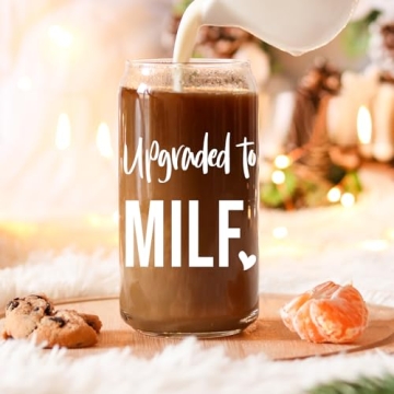 Fairy's Gift 16 oz New Mom Glass Cup w/Lid & Straw, Funny New Mom Gifts for Women - Christmas, Postpartum, Pregnancy Gifts for Expecting Mom, Pregnant Women, Mom to Be, Gifts for 1st Time Mom