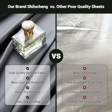 Shilucheng King Sheet Set - Silky Cooling & Soft Bedding Set