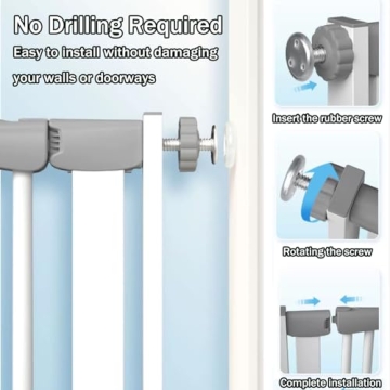 SHYUJAJIE Extra Tall Cat Pet Gate for Safety & Style