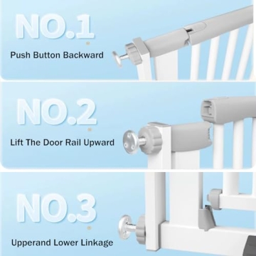 SHYUJAJIE Extra Tall Cat Pet Gate for Safety & Style