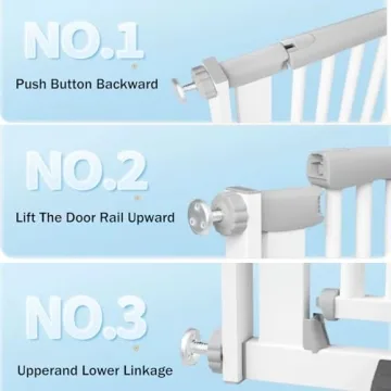 SHYUJAJIE Extra Tall Cat Pet Gate for Safety & Style