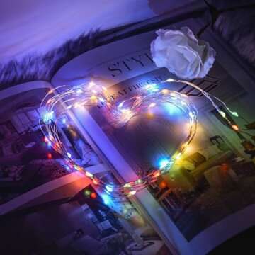 12 Pack Fairy Lights Battery Operated String Lights，7FT 20LED Waterproof Silver Wire Christmas Lights Outdoor,Firefly Mini Lights for Bedroom Party Birthday Wedding Indoor Decorations Home Decor
