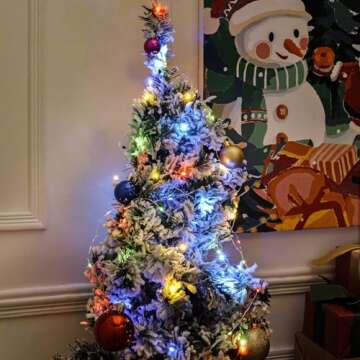 12 Pack Fairy Lights Battery Operated String Lights，7FT 20LED Waterproof Silver Wire Christmas Lights Outdoor,Firefly Mini Lights for Bedroom Party Birthday Wedding Indoor Decorations Home Decor