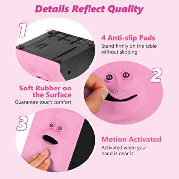 AOZBZ Face Bank, Face Money Eating Box Cute Facebank Piggy Bank for Coins Box Brick Automatic Money Coin Saving Bank for Children Toys Gifts Home Decoration