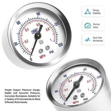 TAILONZ Pneumatic Air Filter Regulator Combo for Tools