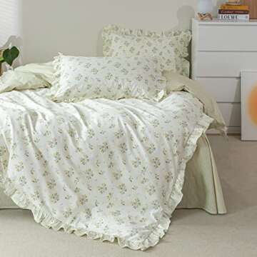 Romantic Ruffle Duvet Cover Set for Elegant Bedrooms