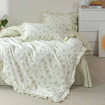 Romantic Ruffle Duvet Cover Set for Elegant Bedrooms