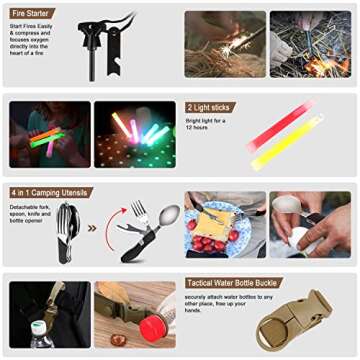 152Pcs Emergency Survival Kit for Outdoor Adventures