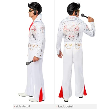Men's Deluxe Elvis Presley Costume for Events