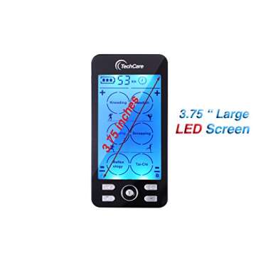 Tens Unit Plus 24 Rechargeable Electronic Pulse Massager Machine Multi Mode Device with All Accessories [New Model]