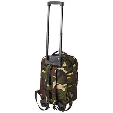 Versatile Rockland Double Handle Rolling Backpack in Camo