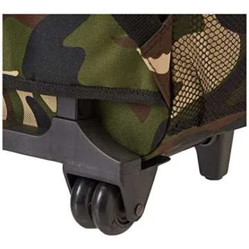 Versatile Rockland Double Handle Rolling Backpack in Camo