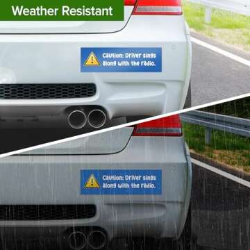 Custom Magnetic Bumper Sticker, Personalized Text and Logo for Cars, Fridge, Business Personal Use and Advertising Sign, 10x3 Inches, Magnet. USA Made by My Sign Center