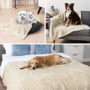 PetAmi Waterproof Blanket for Dogs & Cats - Cozy & Soft