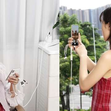 SDBAUX 6 in 1 USB A to USB C Multi Charger Cord