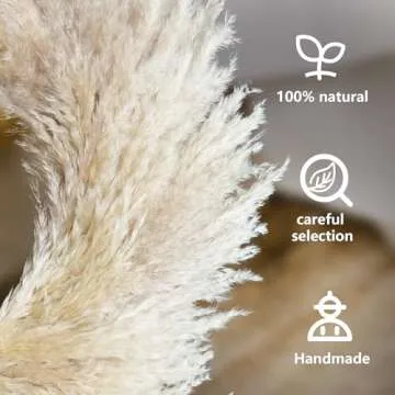 RoseTalk Natural Pampas Grass Wreath - Bohemian Home Decor