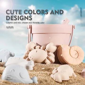 MarcZero Silicone Beach Toys for Toddlers - Eco-Friendly 11Pcs