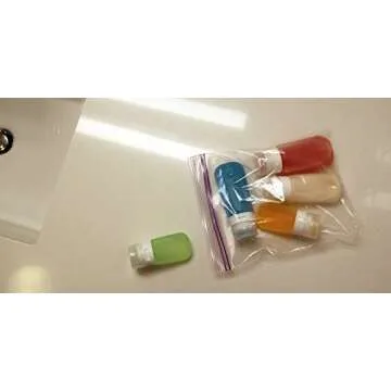 humangear GoToob Refillable Silicone, Clear/Green/Blue, Large (3oz),HG0187