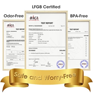 DOQAUS Ice Cube Trays - 4 Pack with Lid & Bin